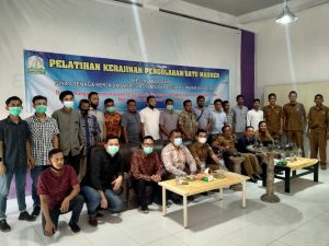 Poltas dan Disnakermobduk Aceh Gelar Pelatihan Batu Marmer, Selasa (02/03/21)